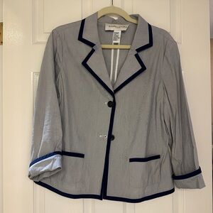 Doncaster Blue/Gray Women's Blazer